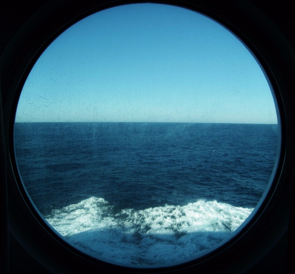 Porthole View, Window | Boat | Sea | Ocean | Blue | Wave | Ship | Transport | Travel