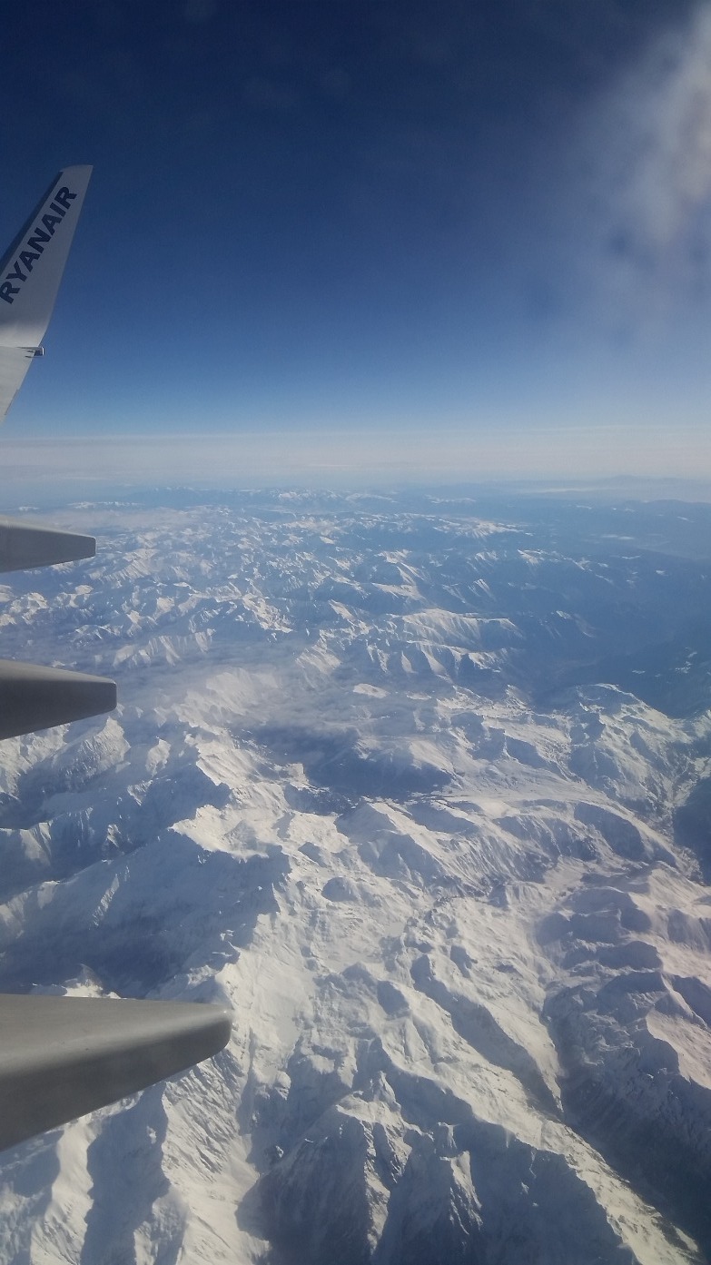 Flying High, Fly | Flight | Scenery | Snow | Mountain | Plane | Sky | Cloud