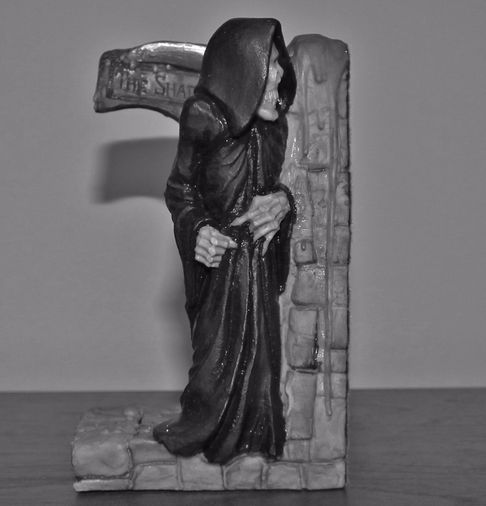 Death Bookend - Objects, Book | Object | Black | Black and White | Author | Death | Terry Pratchet