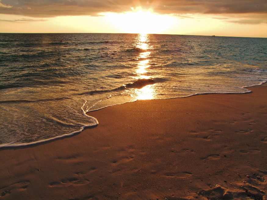 Naples, City | Places | Florida | Sunset | Sunshine | Beach | Sand | Sea