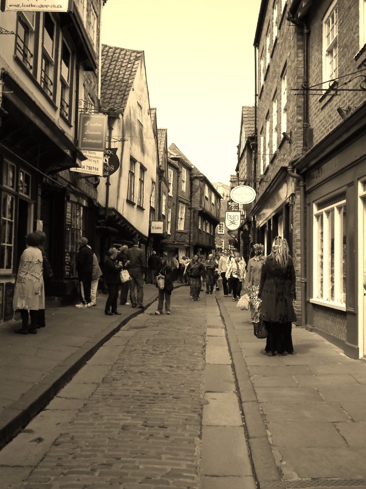The Shambles, Black and White | Street | City | History | York | Building | Timber | Butcher | Shop