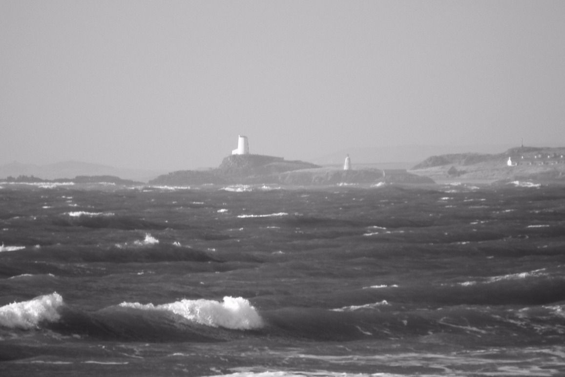 Llanddwyn Island - Towns, Cities & Places, Menai Strait | Wales | History | Architecture | Sea | Black and White | Light | Lighthouse | Beach | Beauty