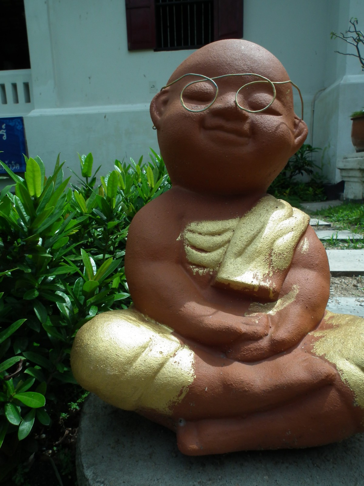 Buddist monk statue