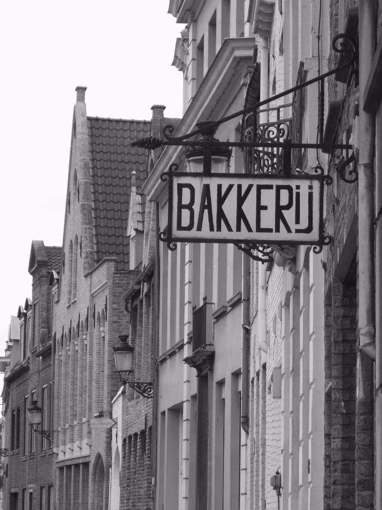 The Bakery, Bakery | Street | History | Architecture | Building | Brugges | Black and White