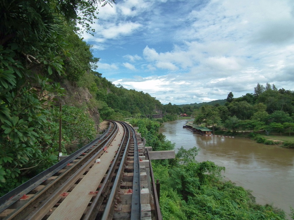 Thai Burma Railway., Railway | Track | Train | Transport | History | Thailand | Architecture | River | Water