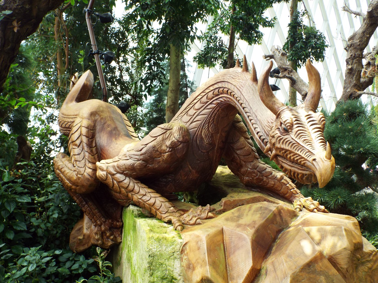 Let There Be Dragons, Dragon | Wood | Carving | Architecture | Nature | Craft | Singapore | Travel