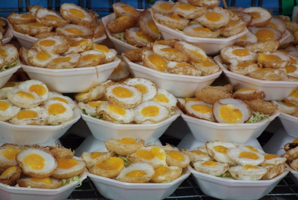 Fried Quail Eggs, Egg | Yellow | White | Food | Market | Street | Bangkok