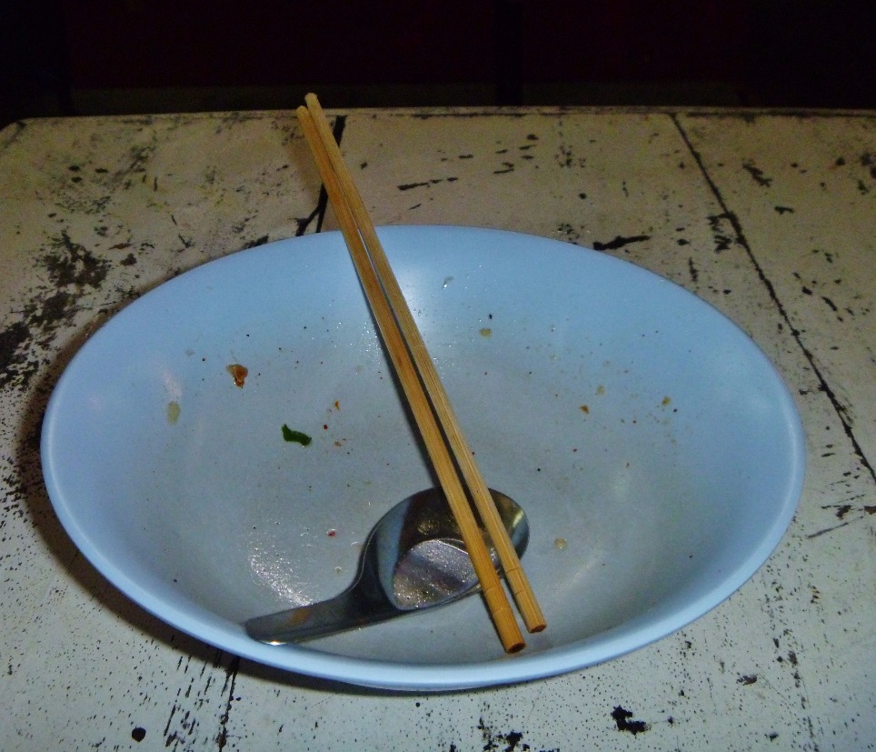 Happy Plate, Food | Plate | White | Spoon | Empty | Dining | Table | Chopsticks