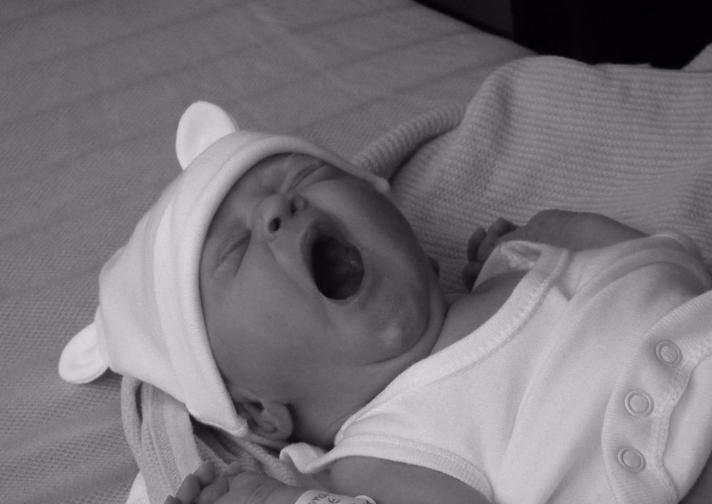 Newborns Cry - People , Baby | Cry | Newborn | Black and White | Eyes | Mouth
