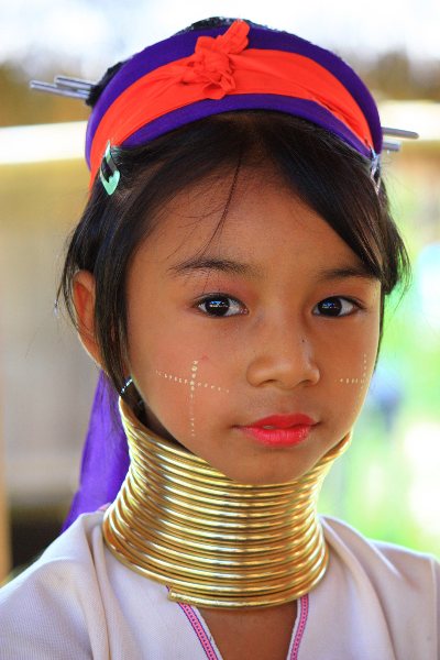 Kayan Lahwi woman, Women | People | Gold | Eyes | Thailand | Tribal | Woman | Girl